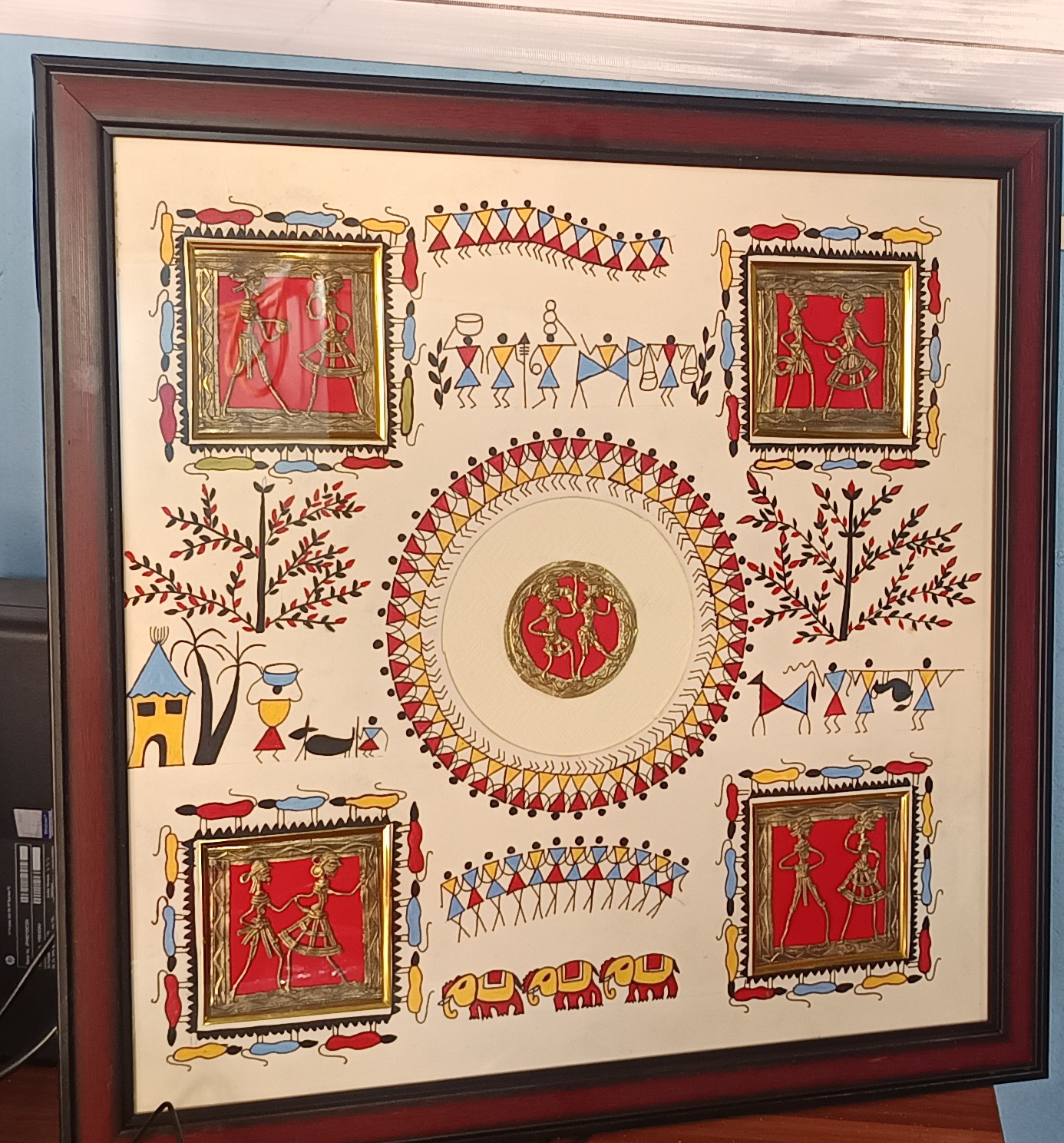 Dhokra Moments Fusion Wall Art Framework